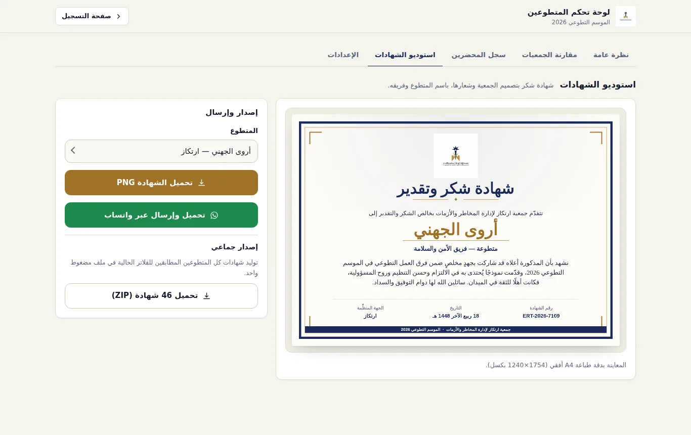 Certificate studio